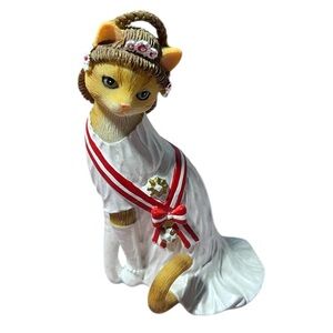 The Hamilton Collection Divine Feline Princess Grace Kitty Cat Figurine